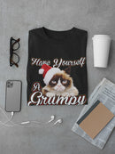 Grumpy Cat Grumpy Little Christmas Men's Black T-shirt