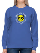 Grumpy Cat: Have A Nice Day Some Place Else Sweatshirt Women's -T-Line Designs