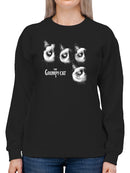 The Grumpy Cat Sweatshirt Women's -T-Line Designs
