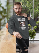 Grumpy Cat Stay Over There Sweatshirt Men's -T-Line Designs