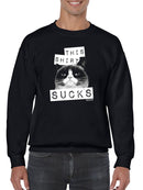 This Sucks Grumpy Cat Sweatshirt Men's -T-Line Designs