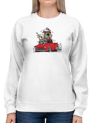 Ghoul Mechanic Hot Rod Sweatshirt Women's -T-Line Designs