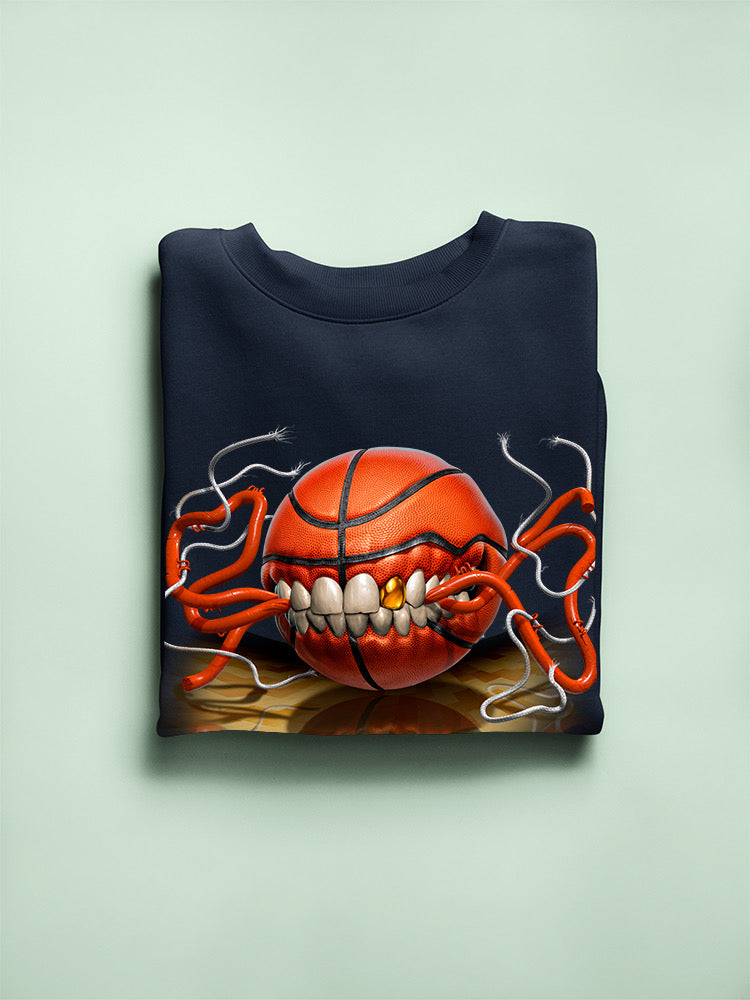 Basketball Biting Hoodie or Sweatshirt -Tom Wood Designs