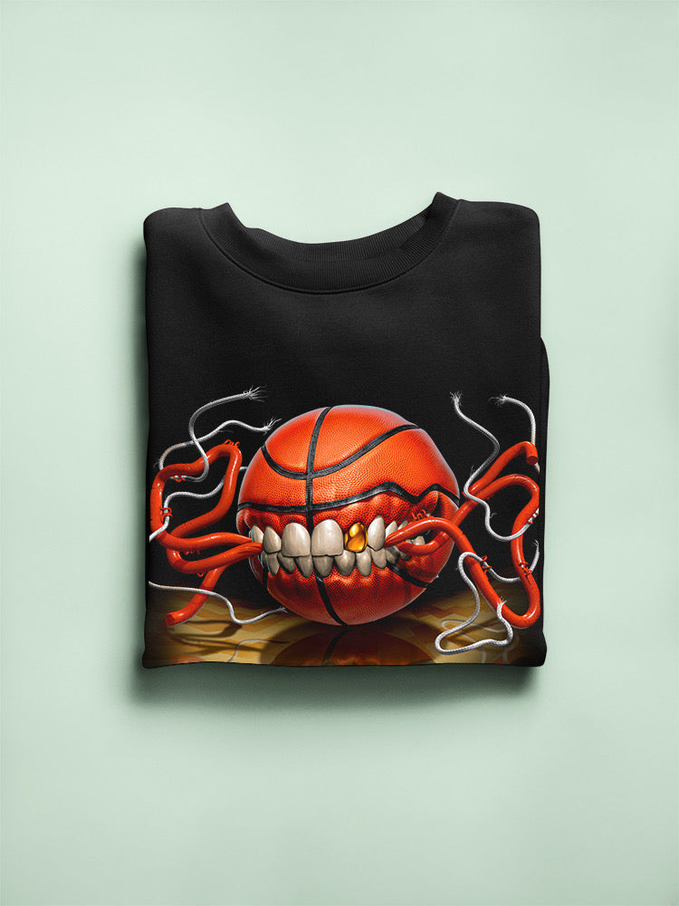 Basketball Biting Hoodie or Sweatshirt -Tom Wood Designs