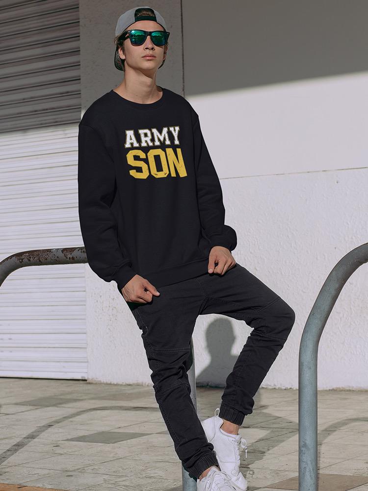 Army Son Graphic Sweatshirt Men's -Army Designs