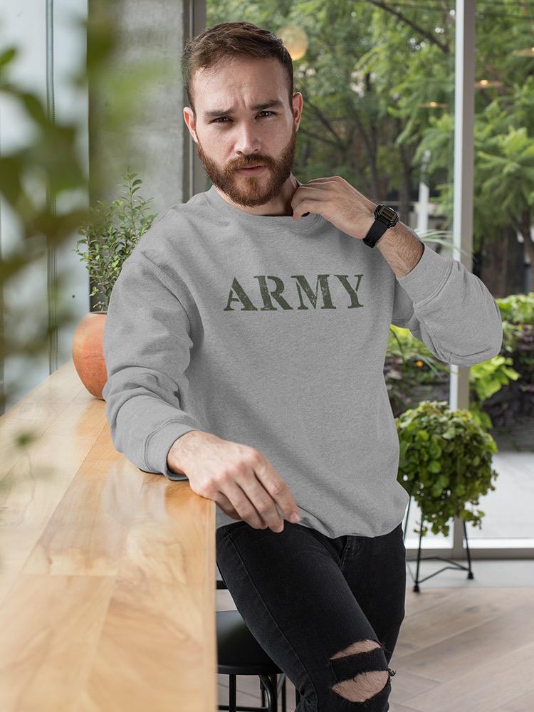 A R M Y Graphic Sweatshirt Men's -Army Designs