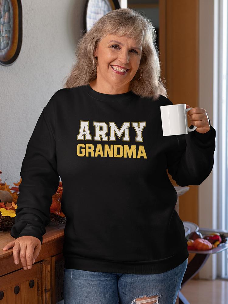 Army Grandma Phrase Sweatshirt Women's -Army Designs