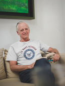Us Navy Veteran Badge Tee Men's -Navy Designs