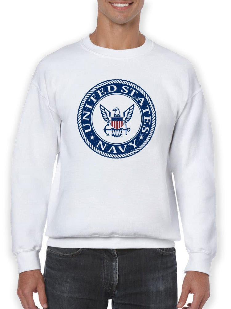 Unites States Navy Logo Sweatshirt Men's -Navy Designs