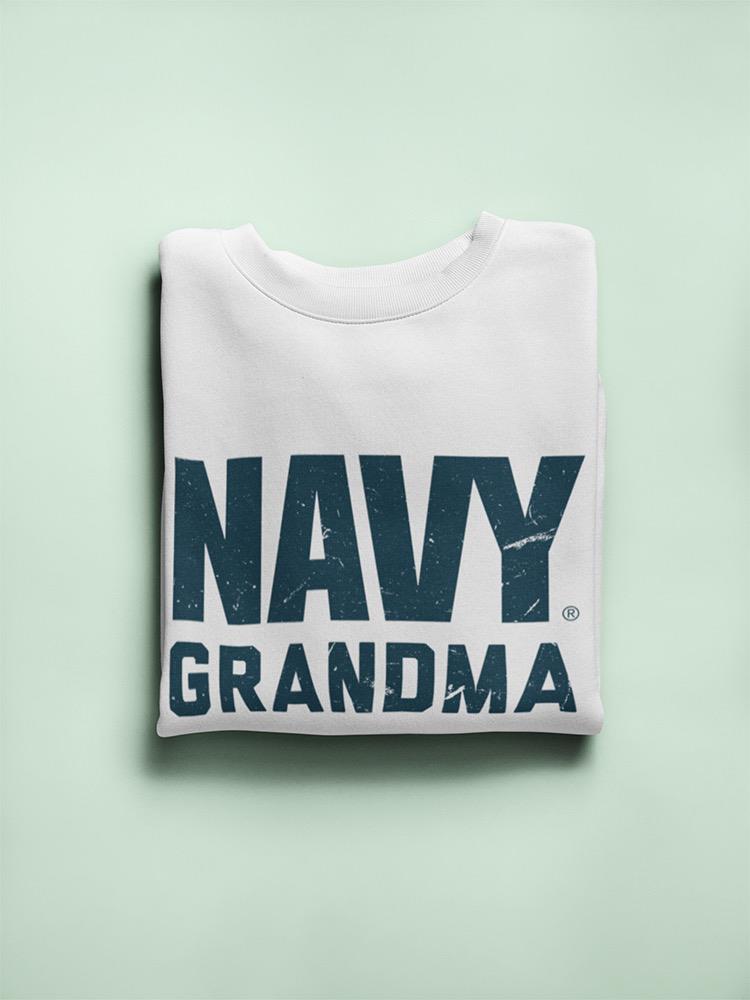 Navy Grandma Phrase Sweatshirt Women's -Navy Designs