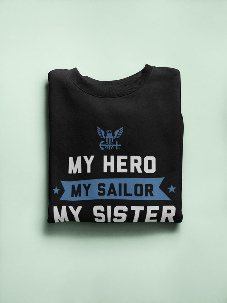 Hero Sailor Sister Sweatshirt Women's -Navy Designs