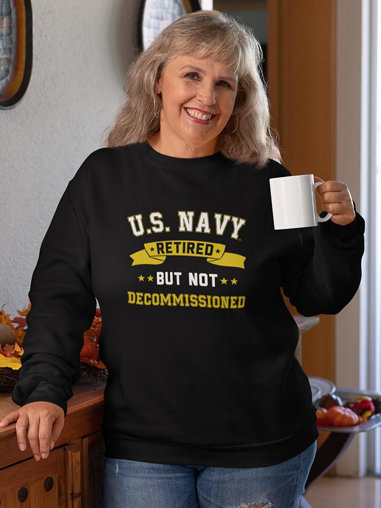 U.S. Retired Phrase Sweatshirt Women's -Navy Designs