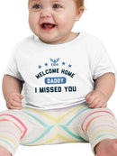 Welcome Home Daddy. Bodysuit -Navy Designs
