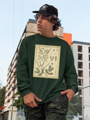 Diderot Antique Ferns Ii. Sweatshirt -Denis Diderot Designs