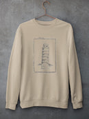 A Sketch Of Pisa Sweatshirt -Ethan Harper Designs