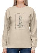A Sketch Of Pisa Sweatshirt -Ethan Harper Designs