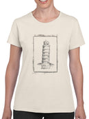 A Sketch Of Pisa T-shirt -Ethan Harper Designs