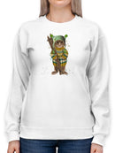 Tabby Ski Cat Sweatshirt -Fab Funky Designs
