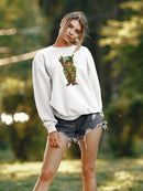 Tabby Ski Cat Sweatshirt -Fab Funky Designs