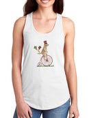 Cute Dog On A Unicycle T-shirt -Fab Funky Designs
