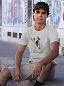 Boston Terrier On Penny Farthing T-shirt -Fab Funky Designs