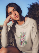 Cardinal Holly Christmas  Sweatshirt -Jennifer Paxton Parker Designs