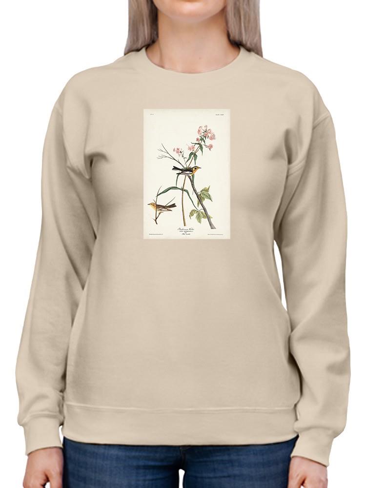 Blackburnian Warbler Sweatshirt -John James Audubon Designs