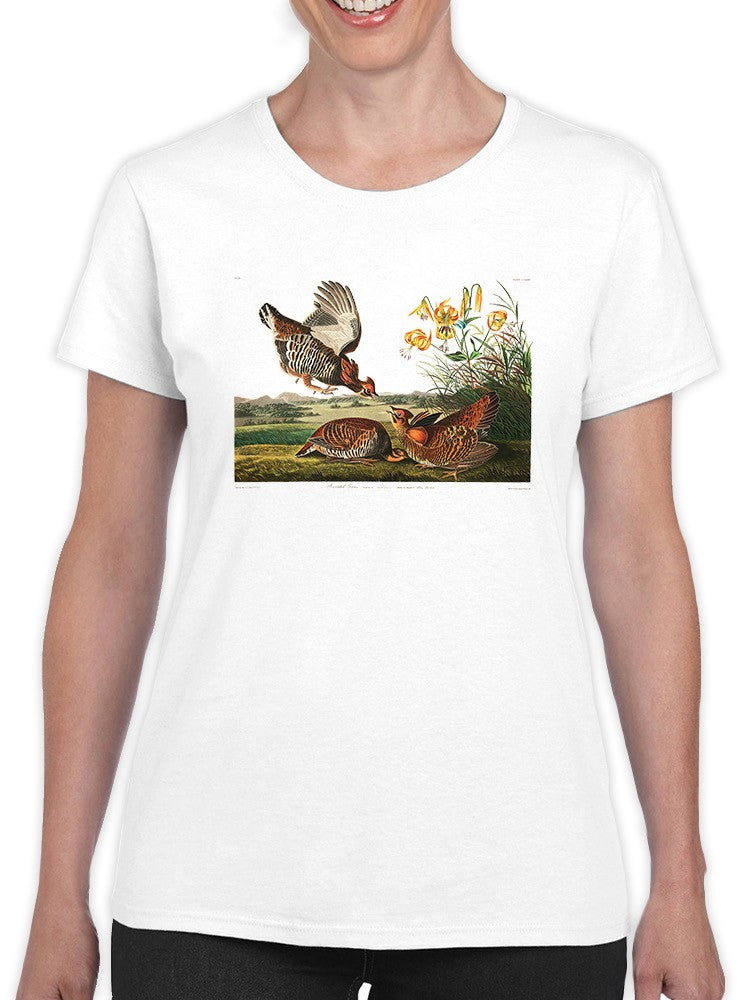 A Pinnated Grouse T-shirt -John James Audubon Designs