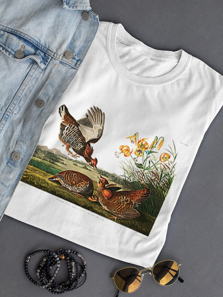 A Pinnated Grouse T-shirt -John James Audubon Designs