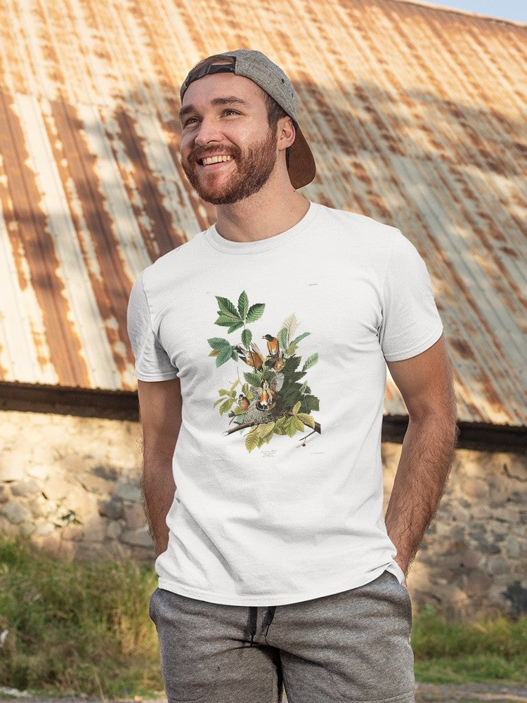 American Robin T-shirt -John James Audubon Designs