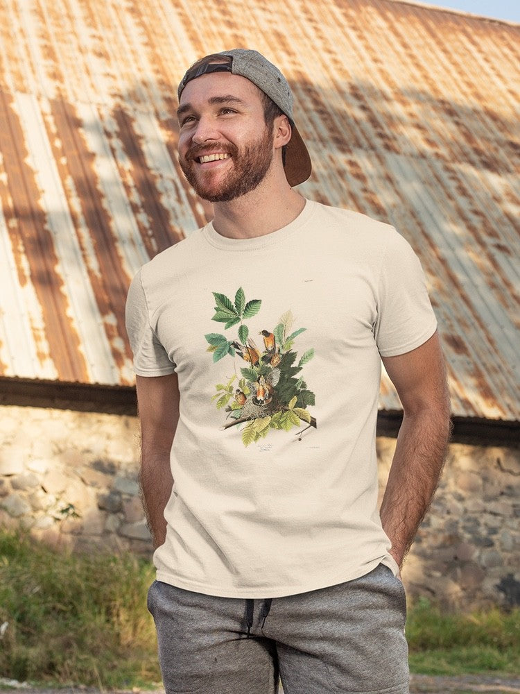 American Robin T-shirt -John James Audubon Designs
