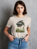 Great Blue Heron. T-shirt -John James Audubon Designs