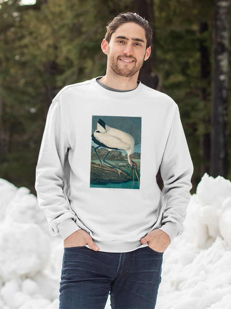 A Wood Ibis Sweatshirt -John James Audubon Designs