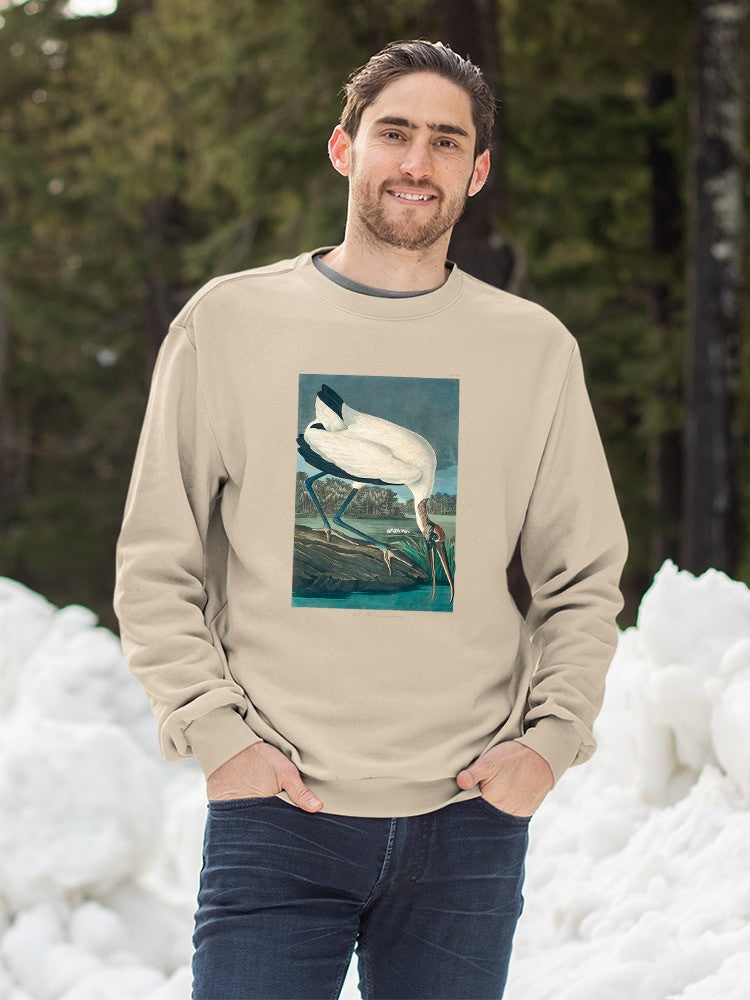 A Wood Ibis Sweatshirt -John James Audubon Designs