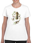 Black-Capt Titmouse. T-shirt -John James Audubon Designs