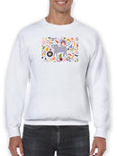 Collection Of Cool Cats Sweatshirt -June Erica Vess Designs