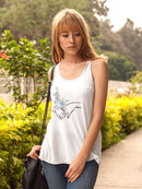 Hands And Flowers I. Racerback Tank -June Erica Vess Designs