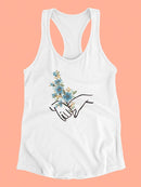 Hands And Flowers I. Racerback Tank -June Erica Vess Designs