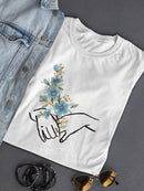 Hands And Flowers I T-shirt -June Erica Vess Designs
