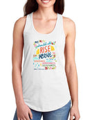 Booker T Washington Quote Ii. Racerback Tank -June Erica Vess Designs