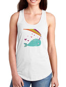 Happy Narwals Iii Racerback Tank -June Erica Vess Designs