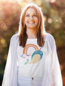 Happy Narwals Iv T-shirt -June Erica Vess Designs