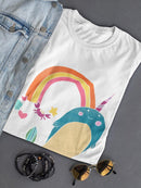 Happy Narwals Iv T-shirt -June Erica Vess Designs