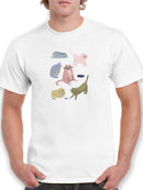 Cat Squad Ii. T-shirt -June Erica Vess Designs