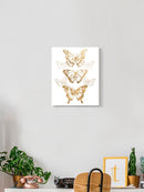 Gold Butterflies Wall Art -June Erica Vess Designs