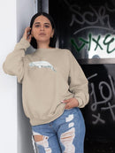 Cetacea Beluga Whale. Sweatshirt -June Erica Vess Designs