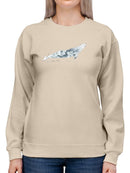 Cetacea Gray Whale. Sweatshirt -June Erica Vess Designs