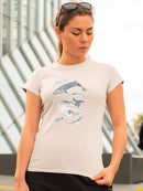 Cetacea I. T-shirt -June Erica Vess Designs