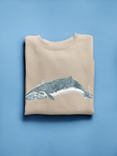 Cetacea Sei Whale Sweatshirt -June Erica Vess Designs