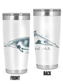 Cetacea Shepherd's Beak Whale. Tumbler -June Erica Vess Designs